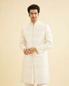 Warm White Exquisiteness Sherwani